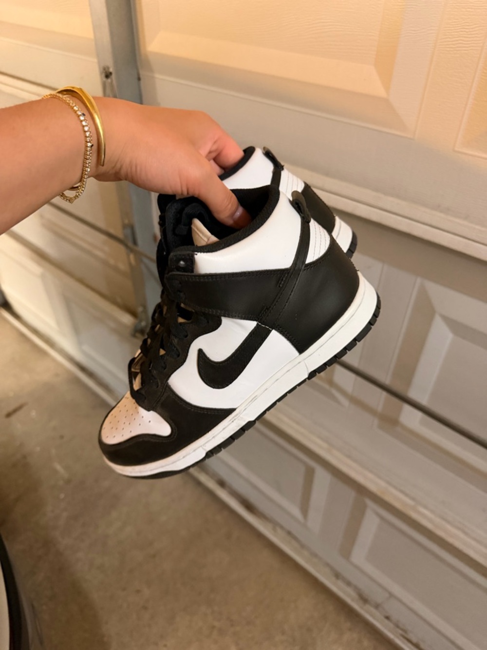 Nike dunk high panda’s